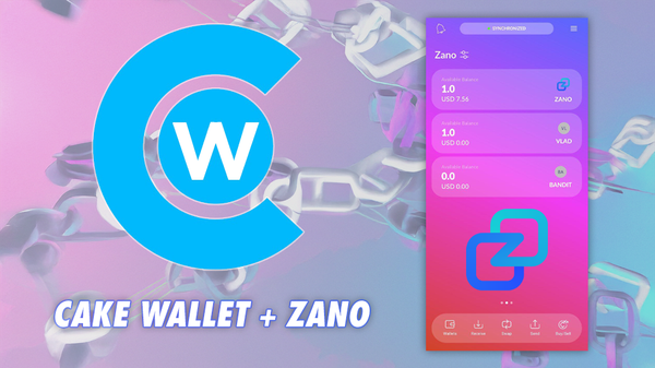 Leading Privacy Blockchain Zano Partners With Cake Wallet To Bring Mass Adoption To Privacy Tokens