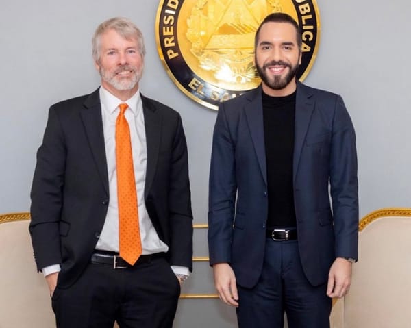 President Bukele and Michael Saylor Discuss Plans for El Salvador's Bitcoin Strategy